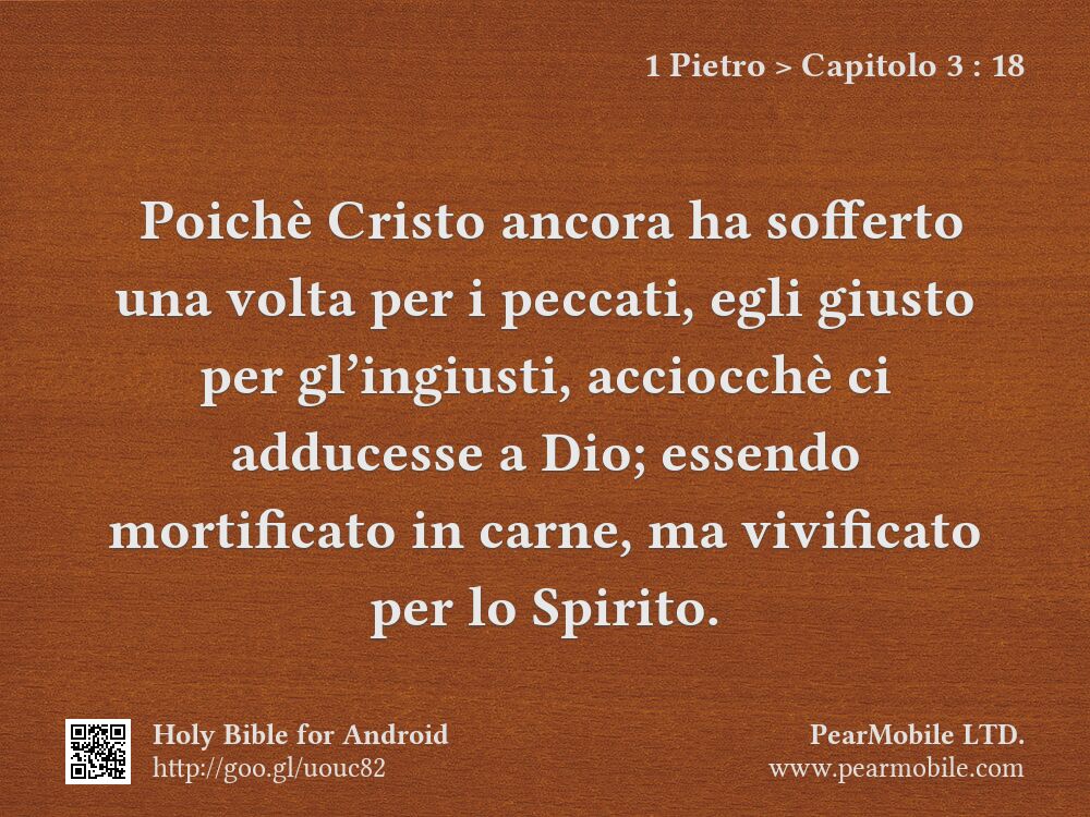 1 Pietro, Capitolo 3:18